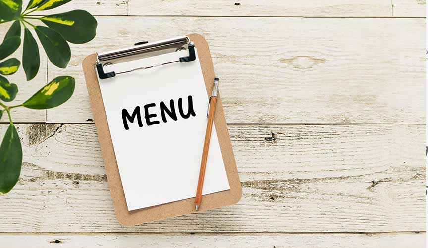 回復食のメニュー