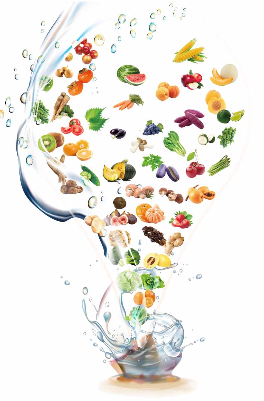 国産の105種類の野菜や果物など