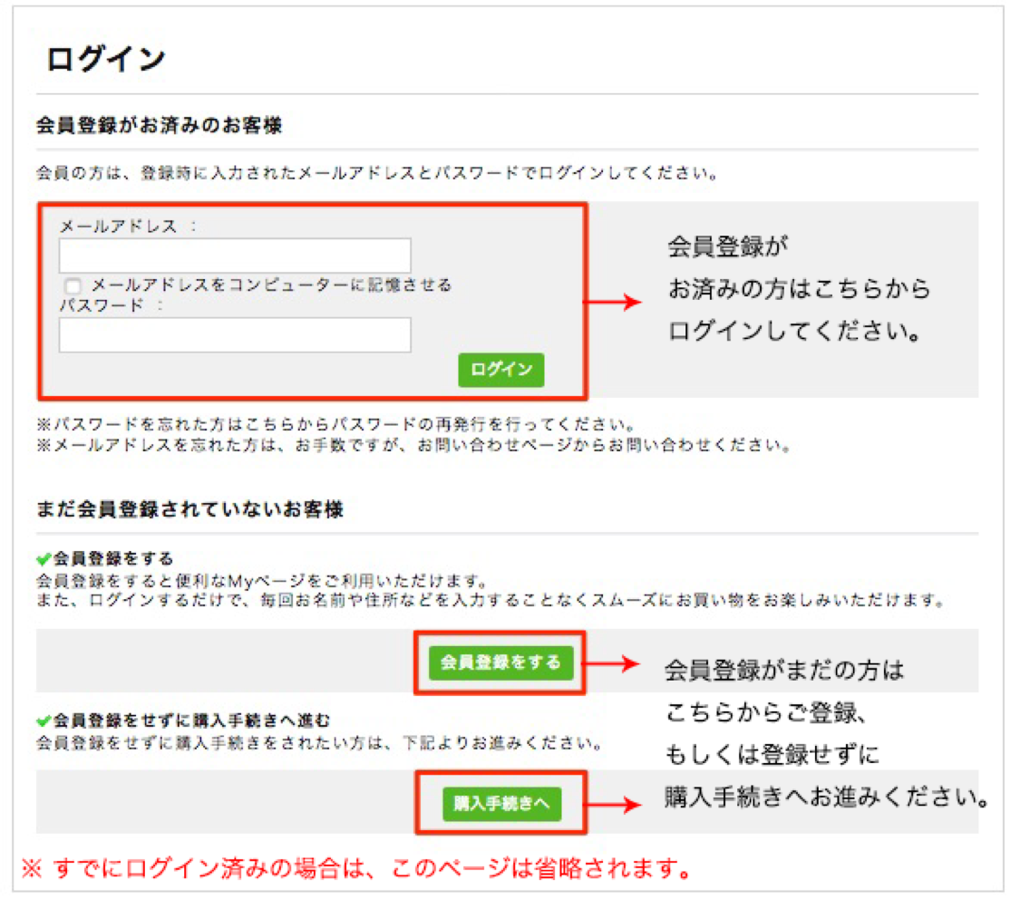 会員登録をされている方はこちらからログインしてください。